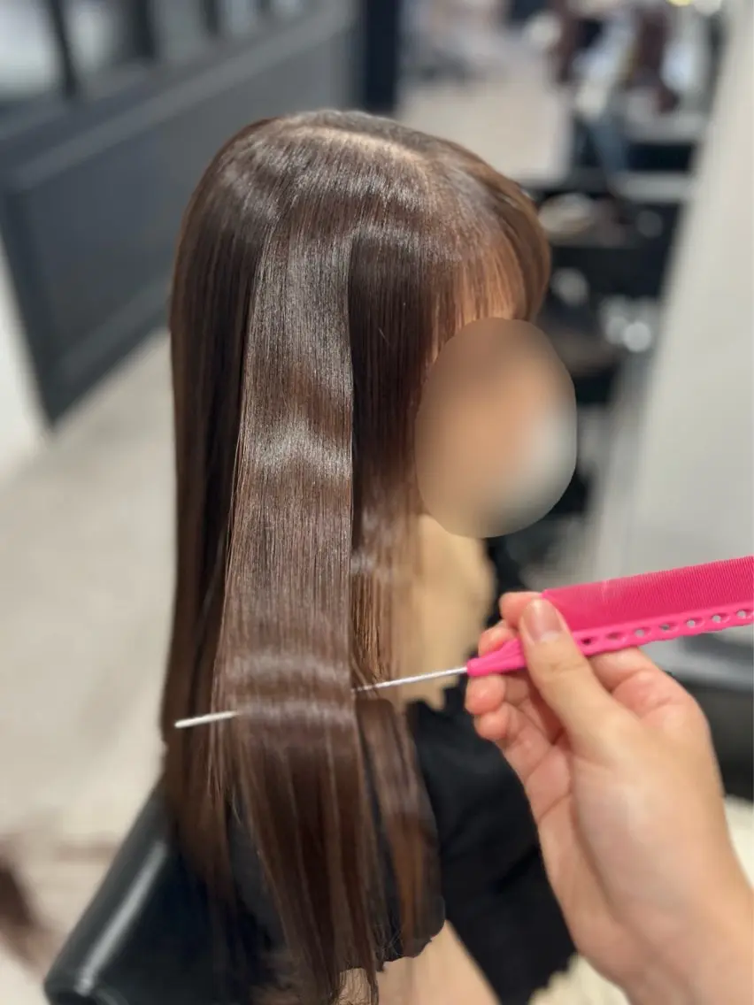 《限定価格🌟》髪質改善ストレートトリートメント(縮毛矯正) 💎🫧 ͛.*の写真