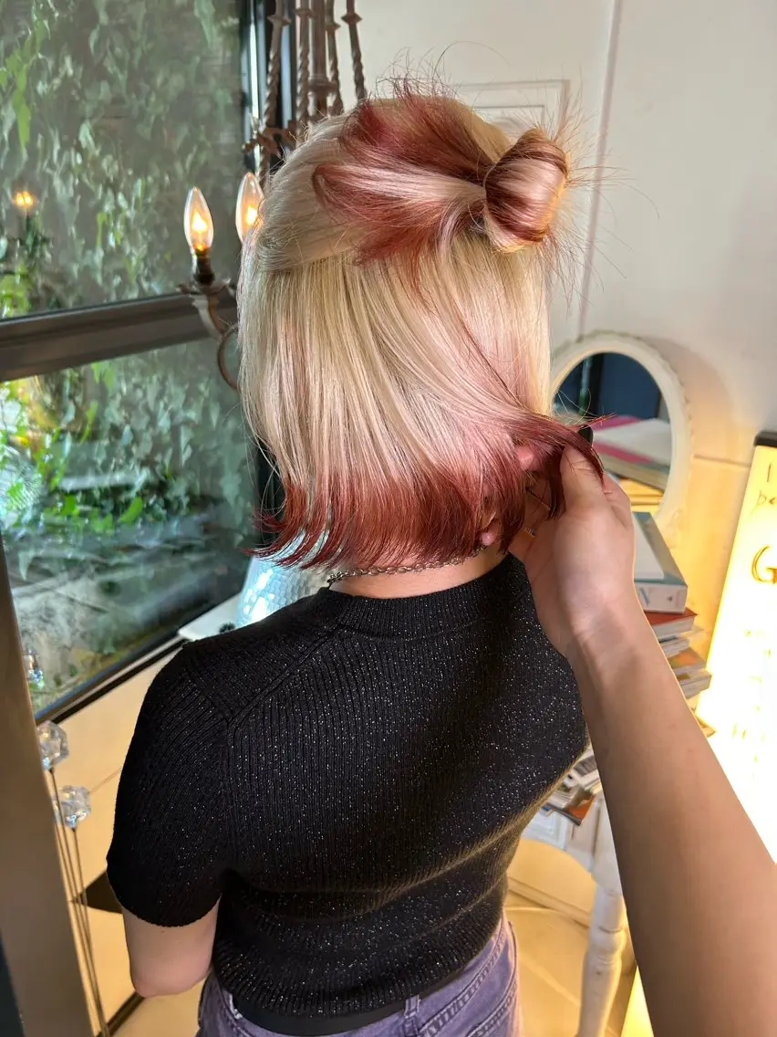 ミディアム カラー RINKA 岡崎美容室のヘアスタイル