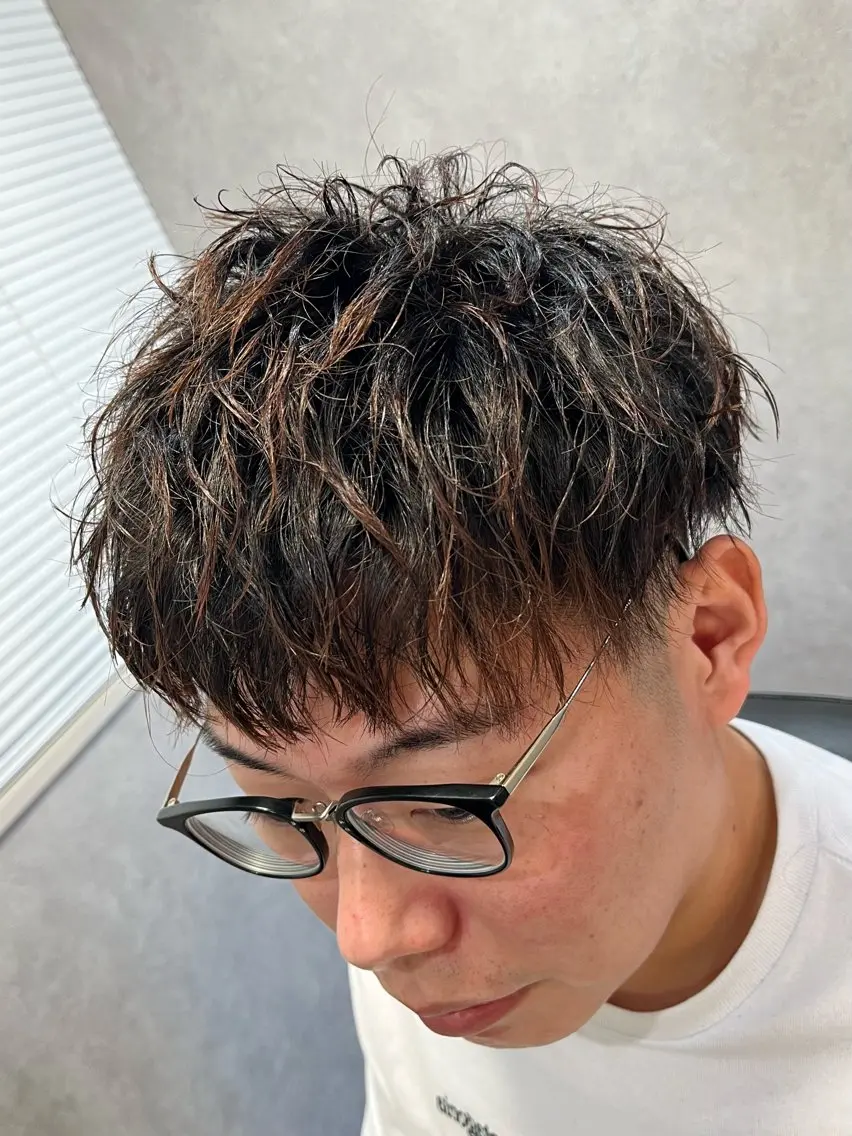 ミディアム パーマ 🌈予約の98%パ ーマ⭕️🌈福本のヘアスタイル