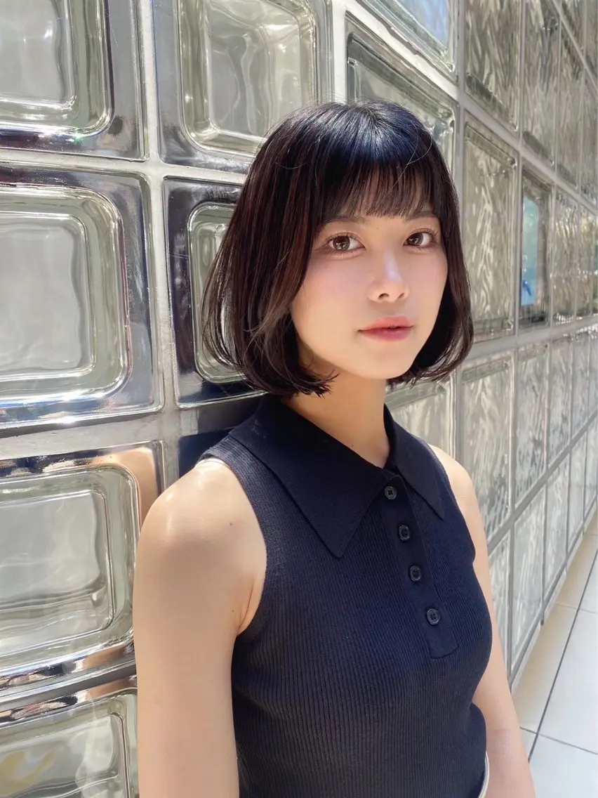 ショート カット 銀座/韓国レイヤー/ 艶カラー🍓原田侑依のヘアスタイル