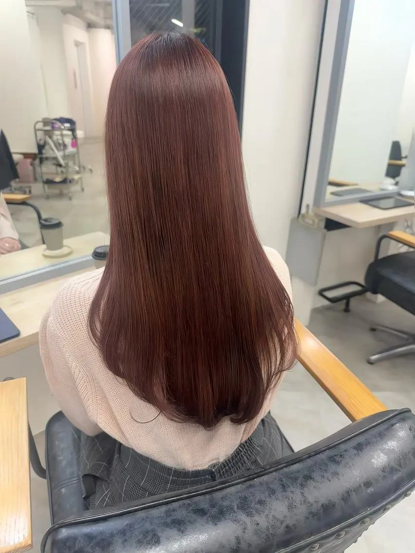 ロング カラー ヘアアレンジ ブリーチ ダブルカラー ブリーチなしカラー ヘアカラー トリートメント Himawari♡ 柔らかいカラーのヘアスタイル