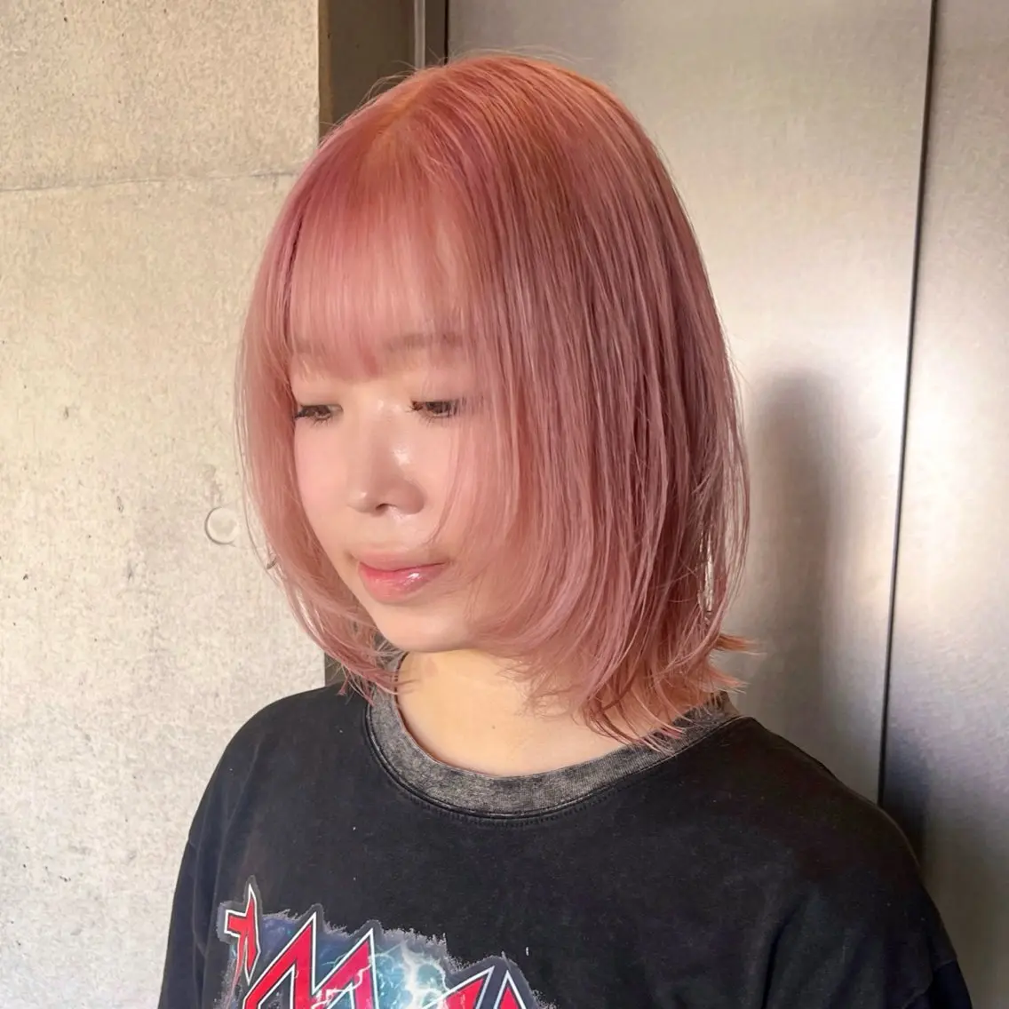 ショート カラー カット ヘアカラー トリートメント 柔め透明感血色カラー 暖色/レイヤー/ゆいのヘアスタイル