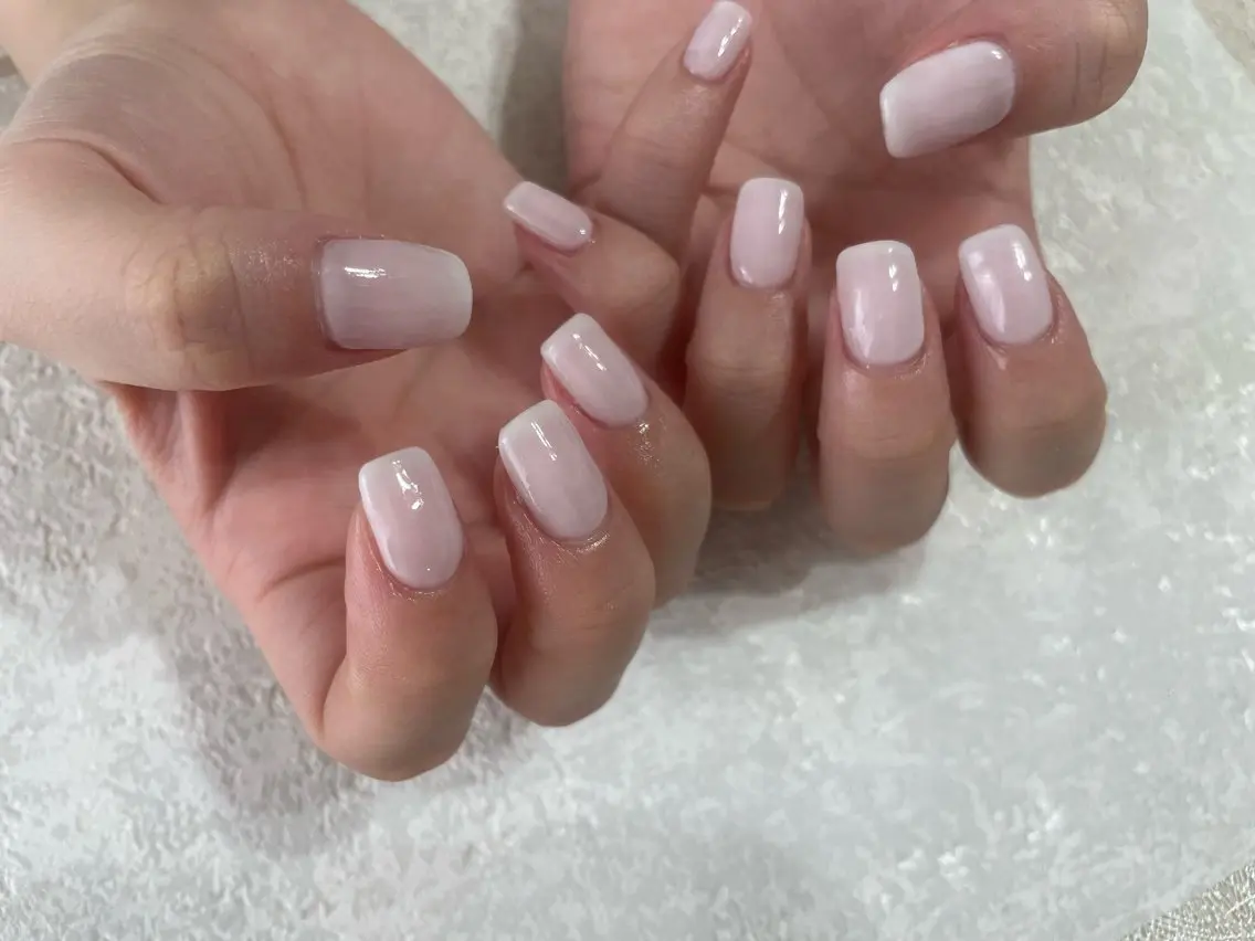 ネイル ジェルネイル メンズネイル ワンカラーネイル パラジェル 春ネイル kikinail 溝の口のネイルデザイン