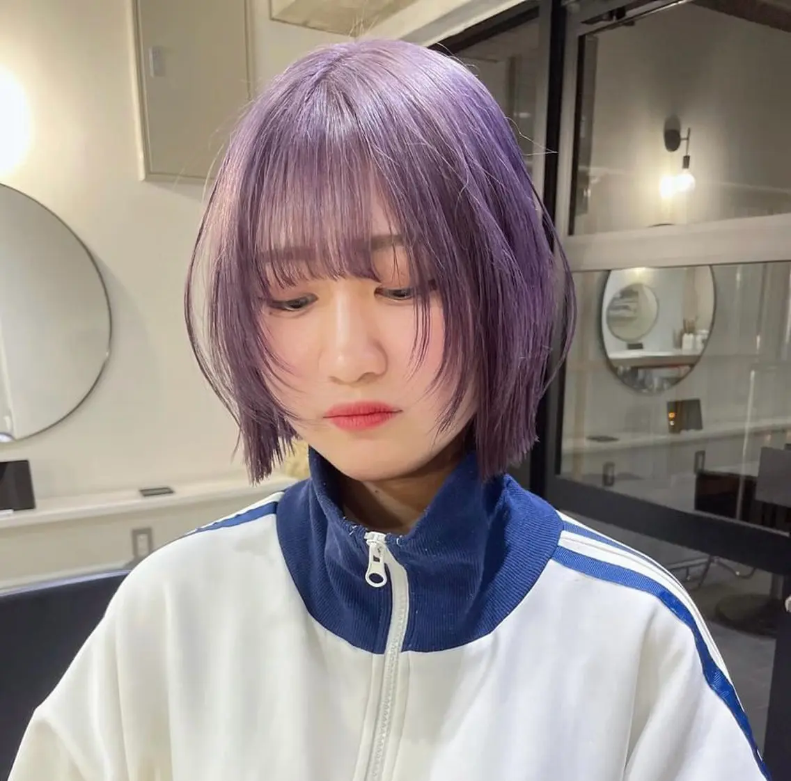 カラー ブリーチ 透明感カラー ハイトーンカラー カラーモデル募集中／ aikoのヘアスタイル