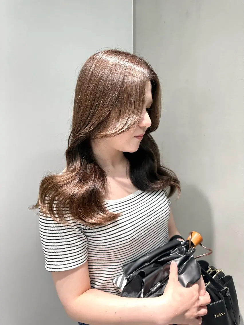 セミロング カラー パーマ ヘアアレンジ メンズ キッズ カット ヘアカラー トリートメント 🌟代表 Yuito🌟のヘアスタイル