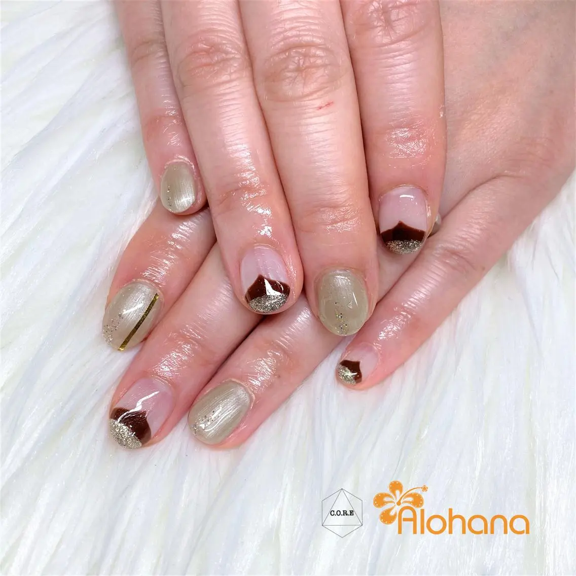 ネイル ハンドネイル Alohana Minaのネイルデザイン