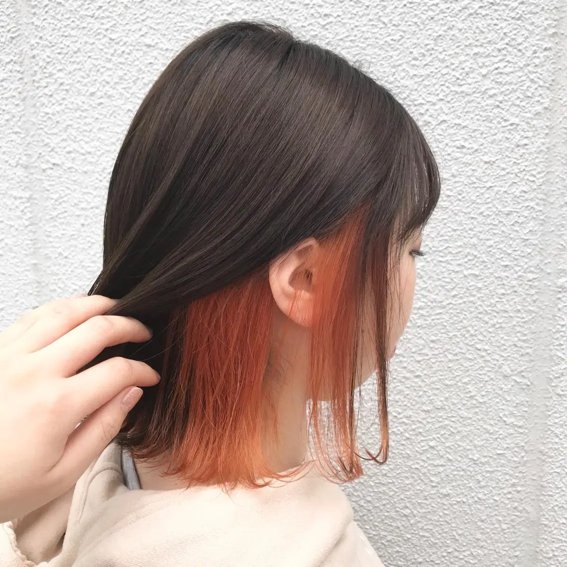 ミディアム カラー LUXBE LUCE ひなののヘアスタイル