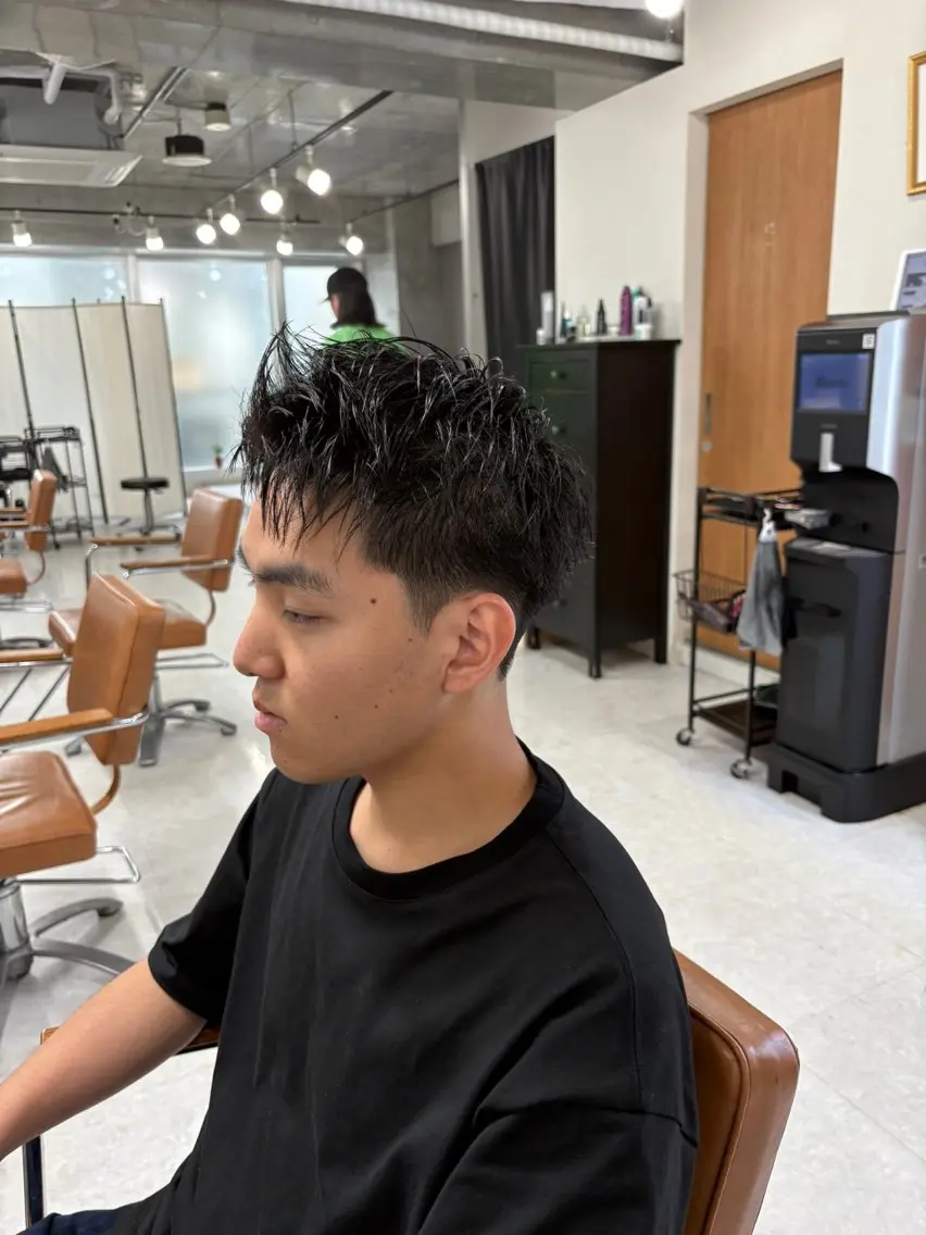 パーマ メンズ メンズベリーショート 下北沢メンズパーマ 特化園田　楓莉のヘアスタイル