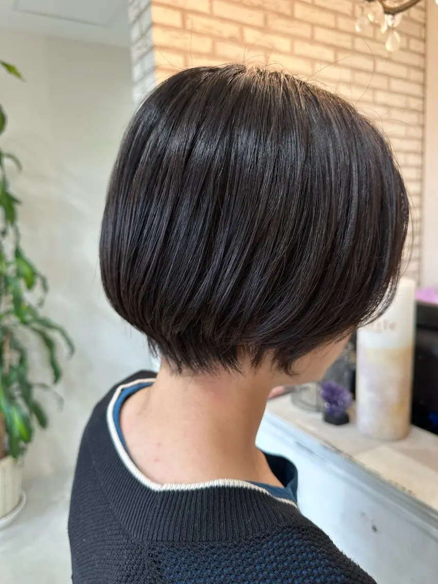 ショート ショートヘア 髪質改善🤍艶カラー 🤍きわこのヘアスタイル