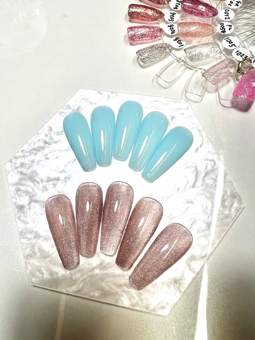 ネイル 長さ出し ワンカラーネイル ネイルチップ Jicco nailのネイルデザイン