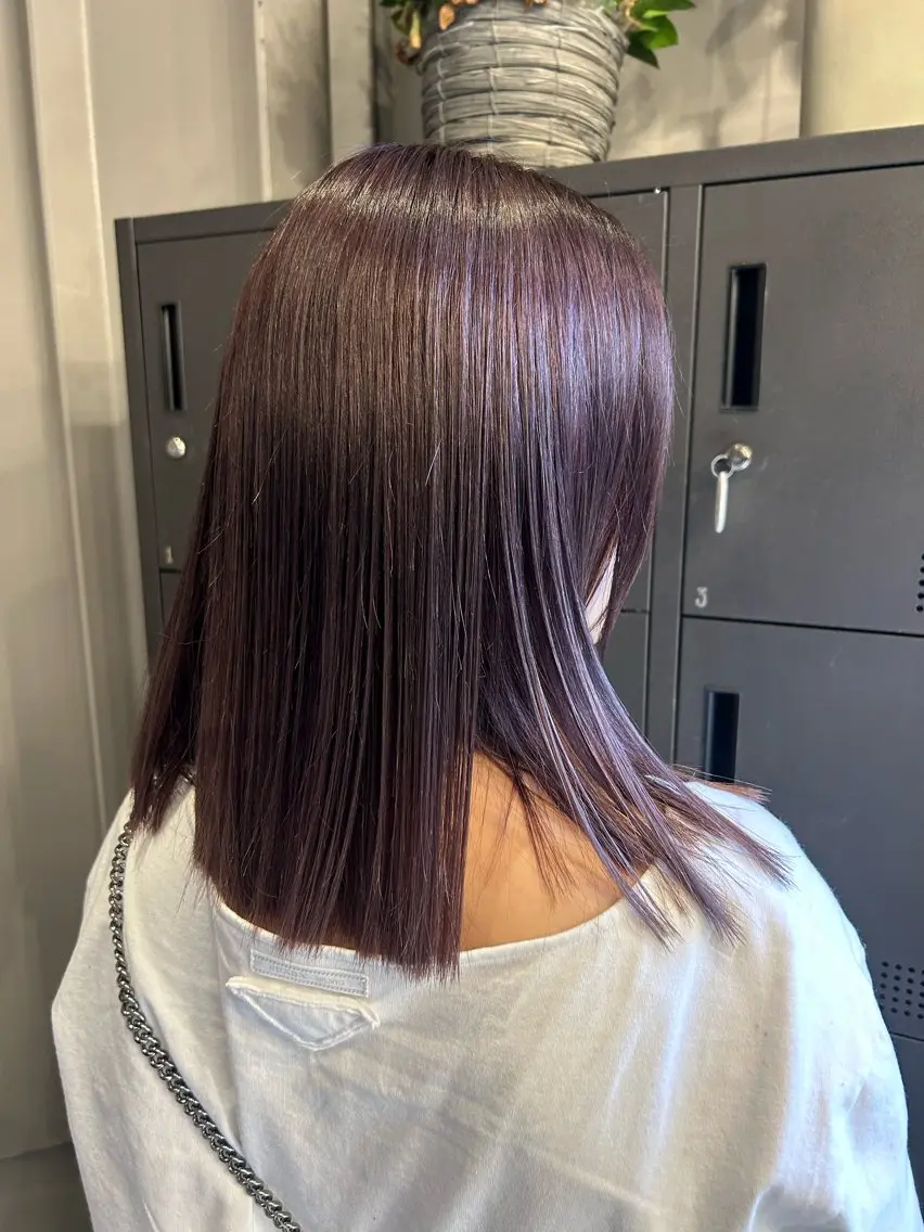 ミディアム ヘアカラー トリートメント 艶髪/髪質改善 yukaのヘアスタイル