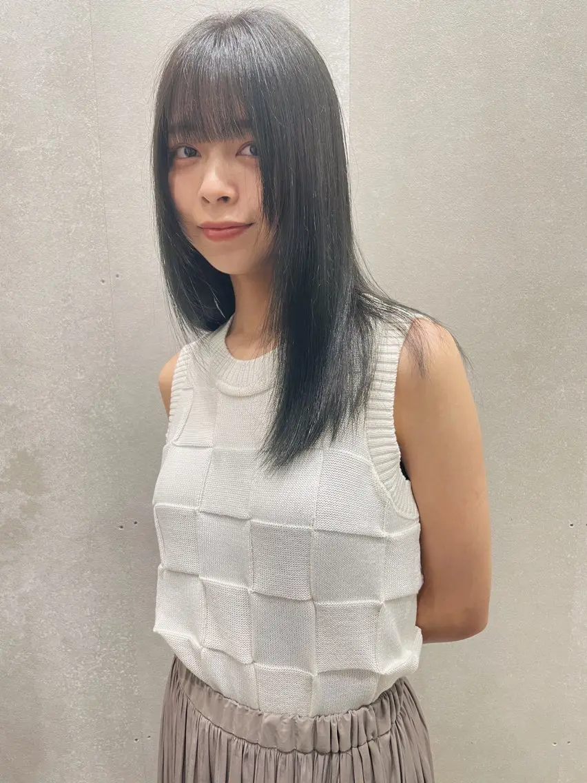 ミディアム カラー カット ヘアカラー トリートメント センスをお届けします 大谷将生infpのヘアスタイル