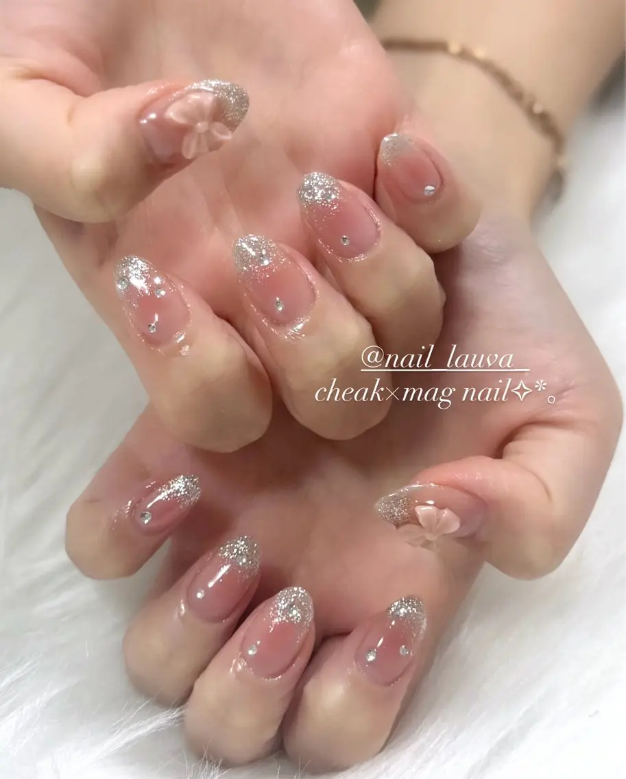 ネイル チークネイル ハンドネイル nailsalon lauva/京都伏見のネイルデザイン