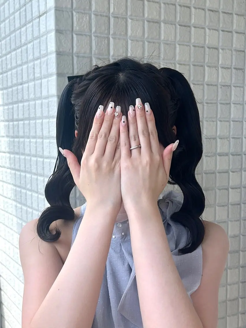 ヘアセット 💖シールエクステ 韓国ヘアmikotoのヘアスタイル