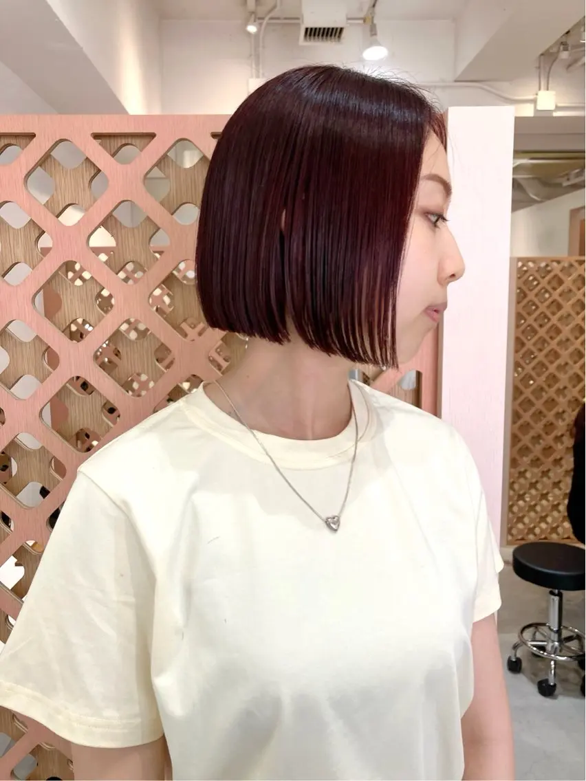 ショート カラー ボブ カット ヘアカラー 川間 将彦のヘアスタイル