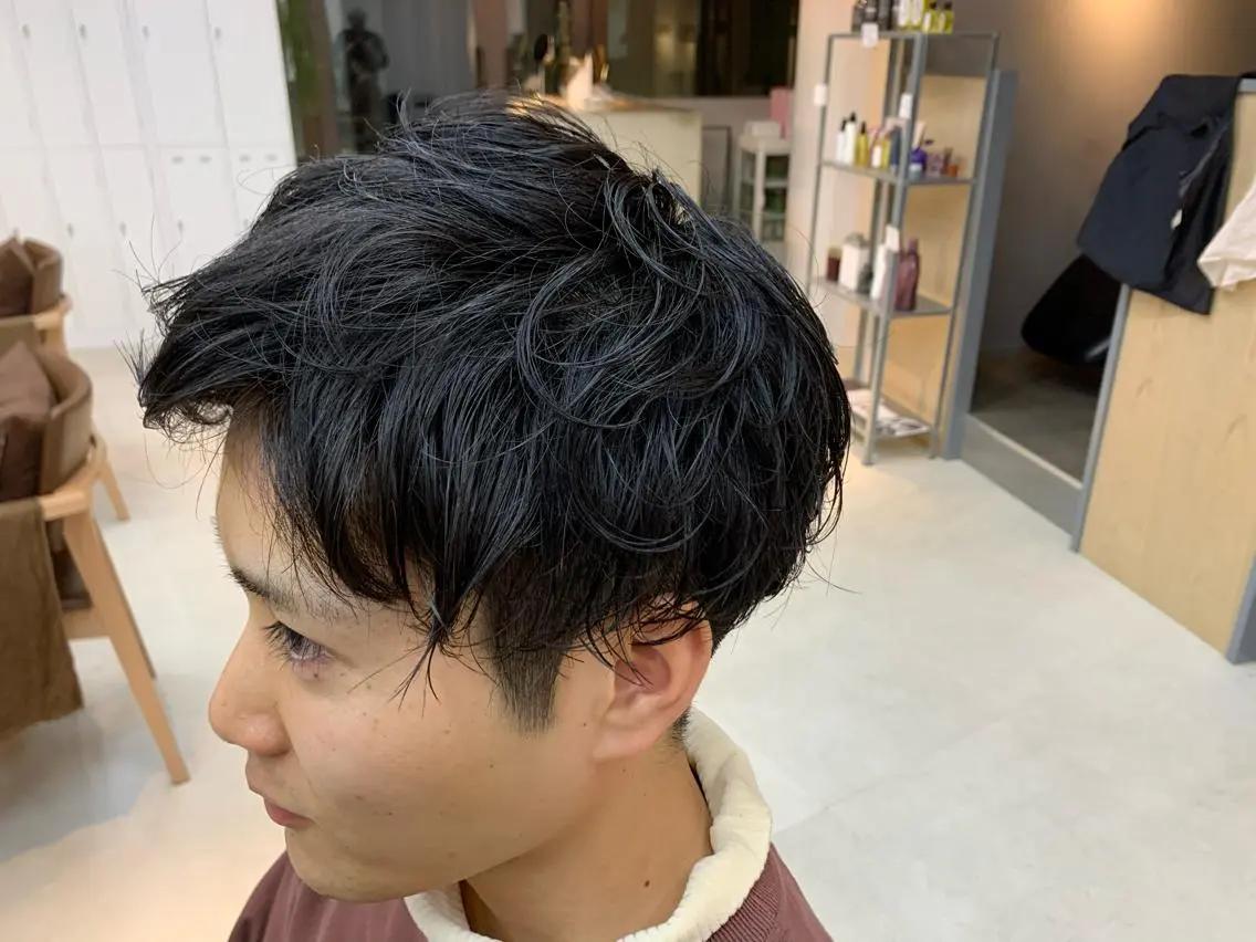 パーマ メンズ 似合わせショート×透 明感/やじまたかしのヘアスタイル