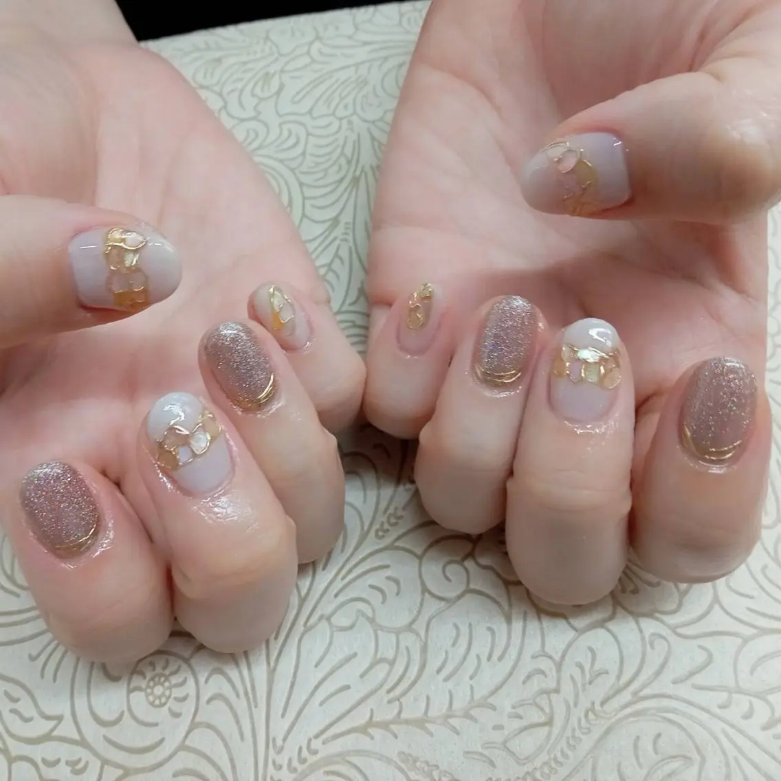 ネイル フラワーネイル precious nail roomのネイルデザイン