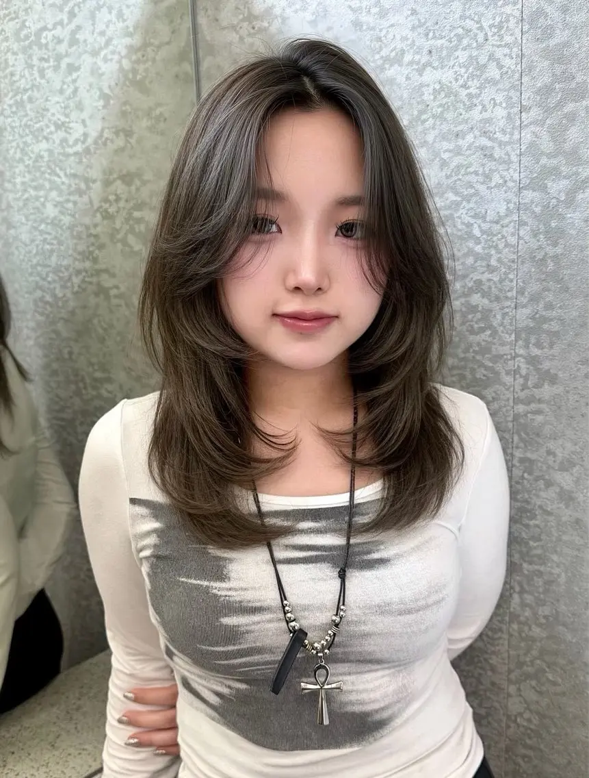 ミディアム 浦和うる艶 縮毛矯正⭐️セナ🎀のヘアスタイル