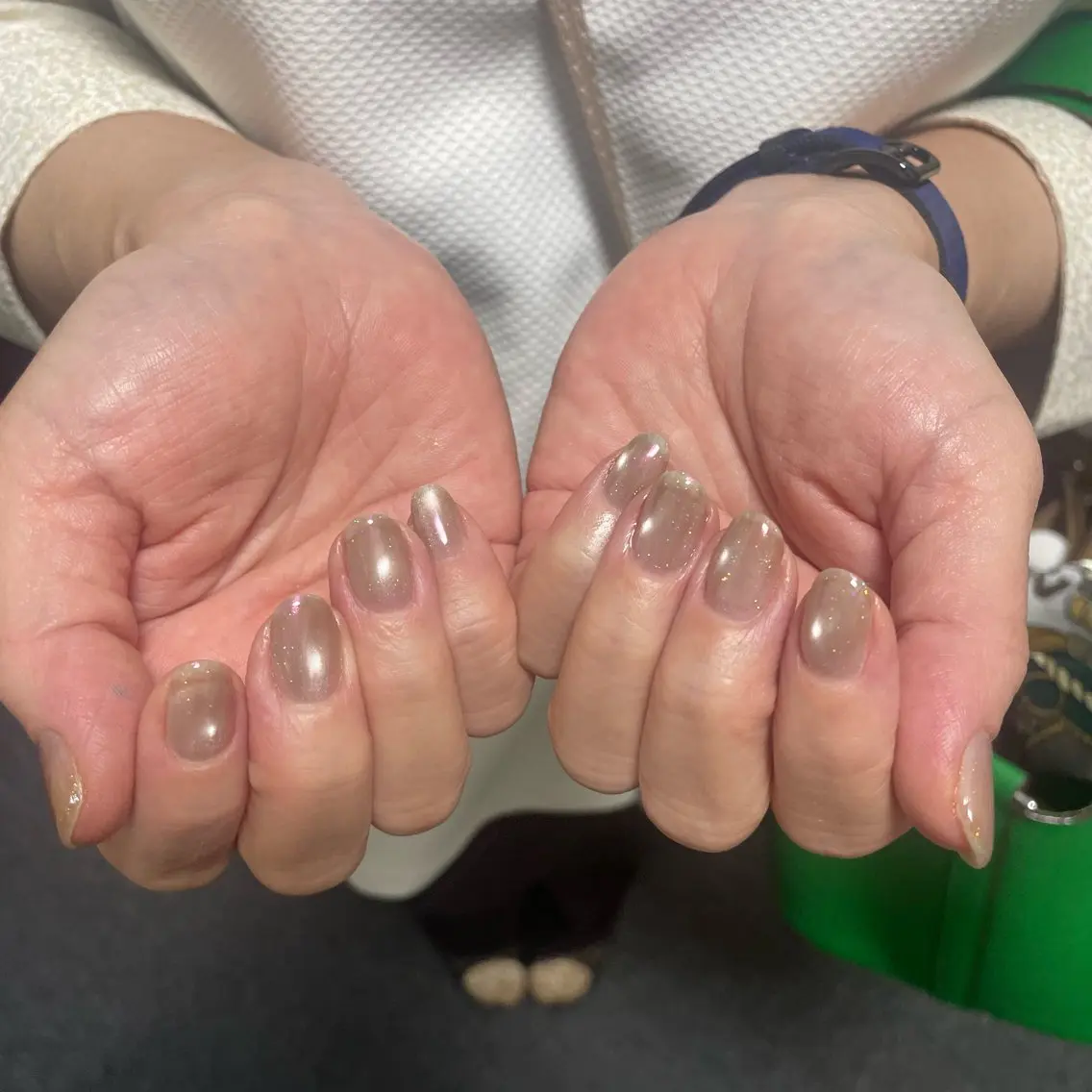 ネイル オーロラネイル フラッシュネイル ジェルネイル ハンドネイル Ann nailのネイルデザイン