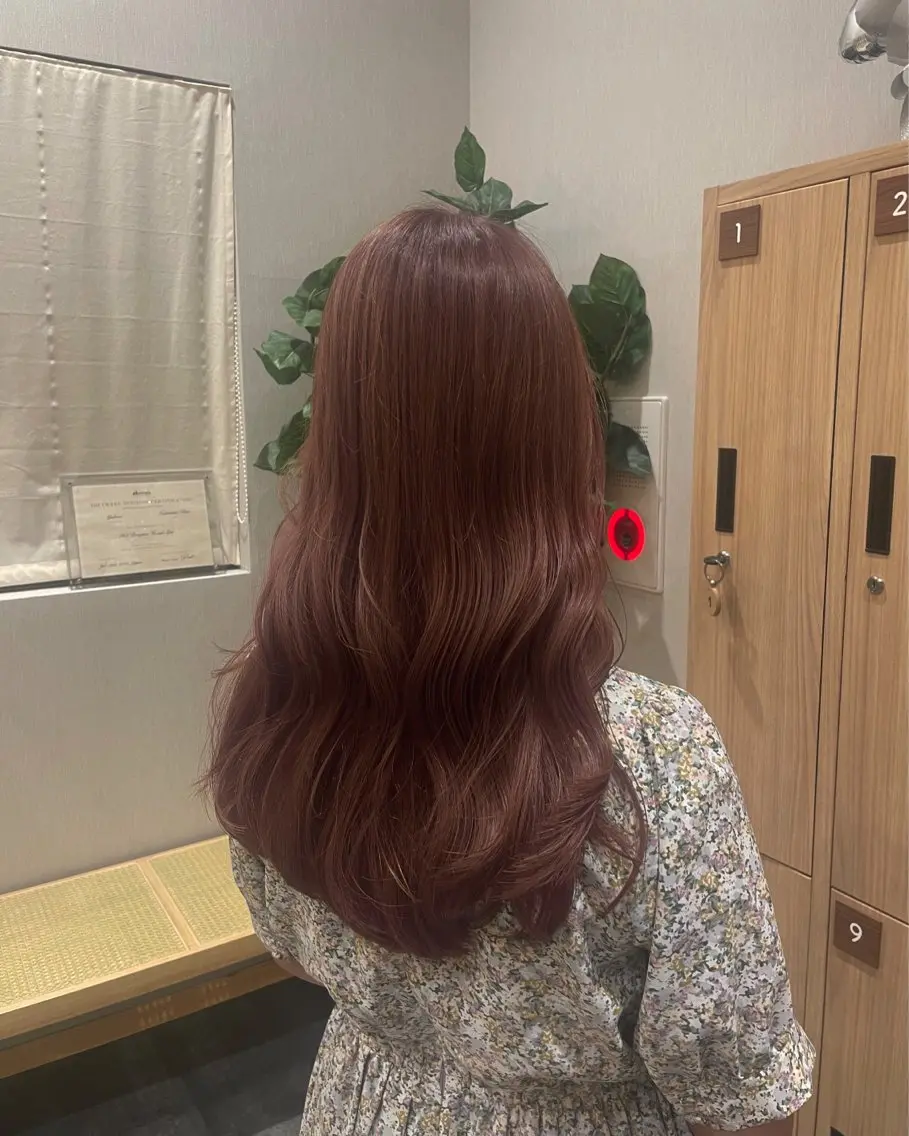 カラー カット ヘアカラー 💗暖色/艶カラー/ レイヤー/栗原萌希のヘアスタイル