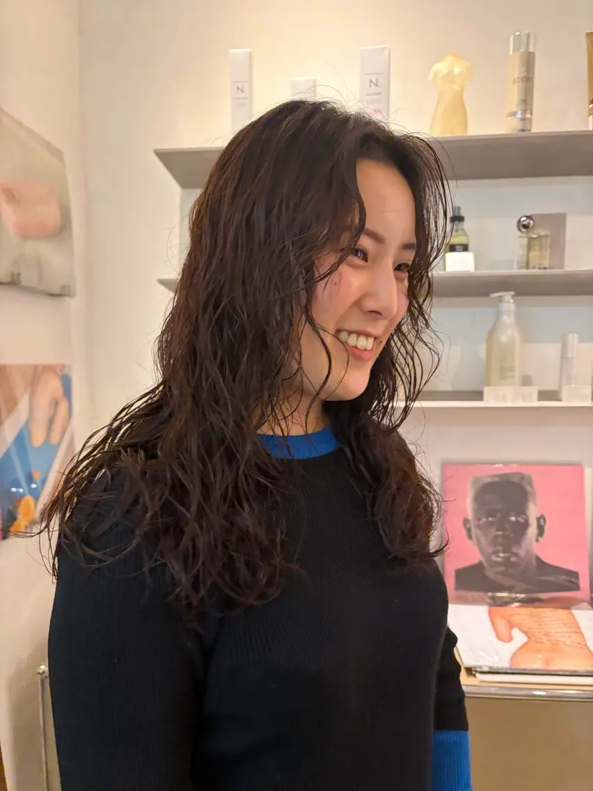 セミロング セミロングパーマ パーマ HITOMI 福岡パーマのヘアスタイル