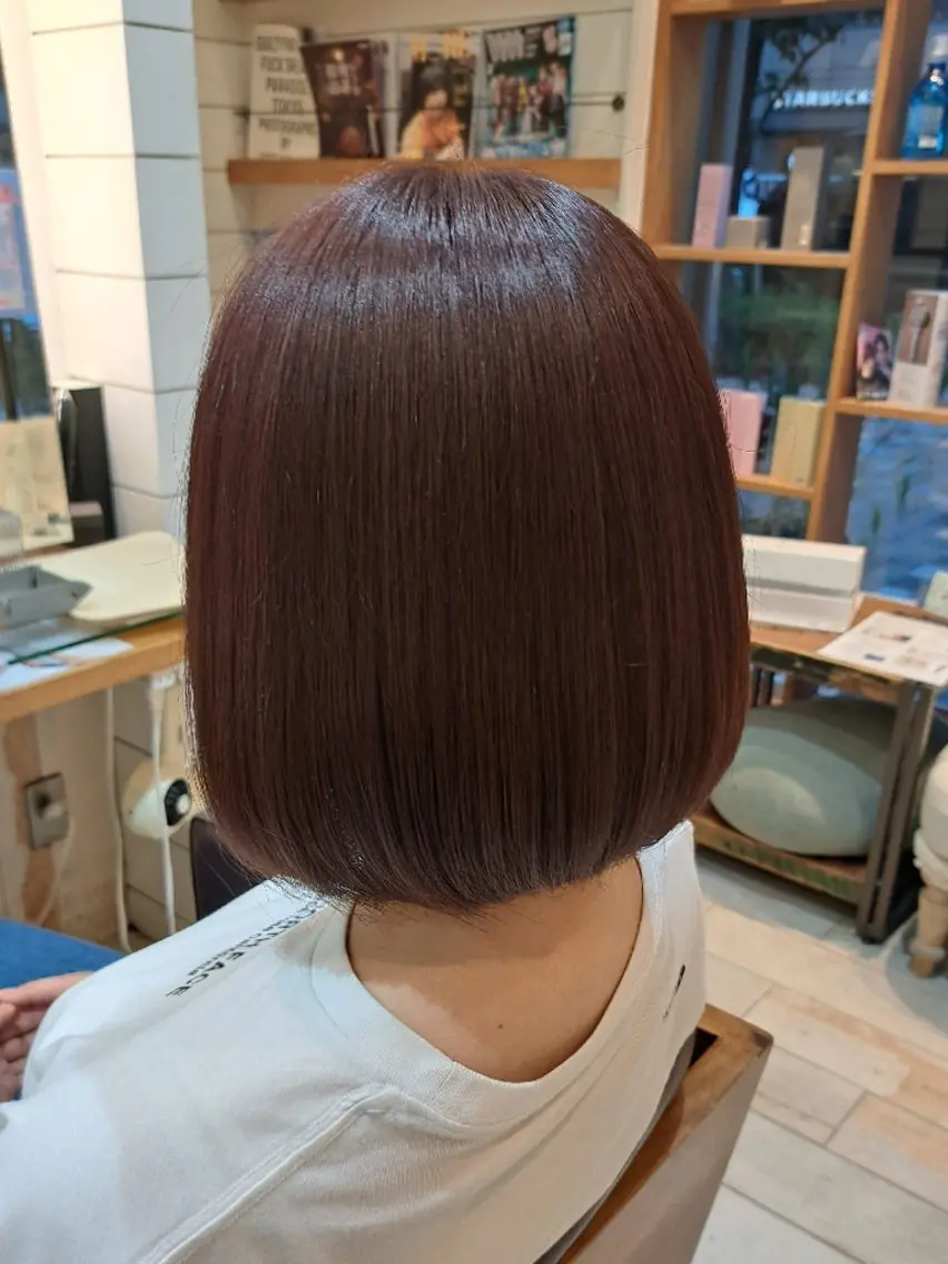 ショート カラー ブラウンカラー ピンクカラー ピンクブラウン ヘアカラー MIYU/透明感 渋谷/ベージュカラーのヘアスタイル