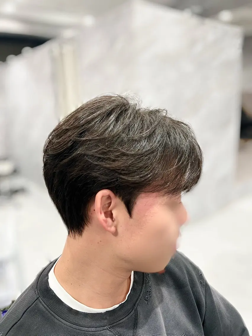 パーマ メンズ メンズパーマ ニュアンスパーマ カット パーマ ulus kobe 藤枝大地のヘアスタイル