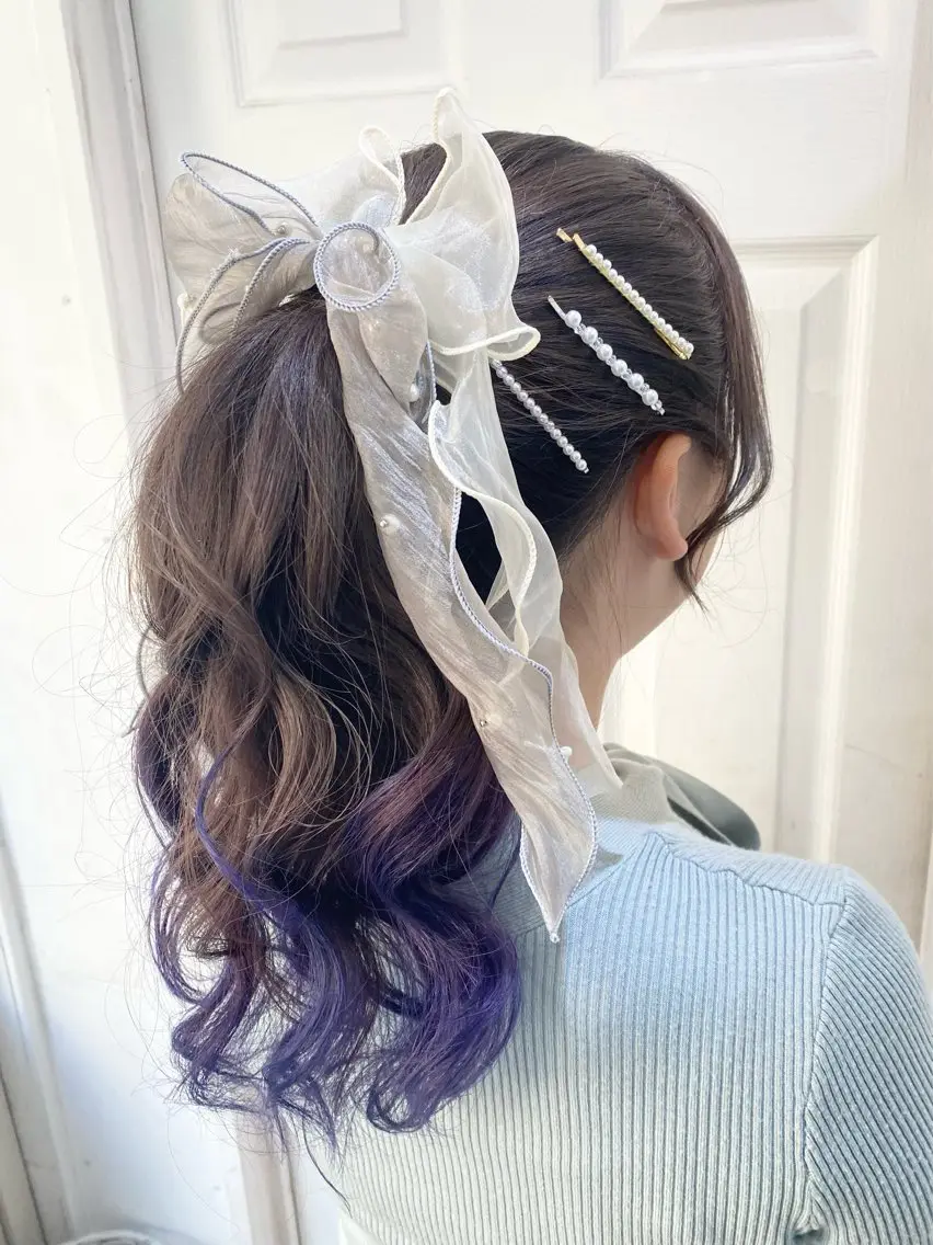 ヘアアレンジ ポニーテール ヘアセット uros.中目黒 moekaのヘアスタイル