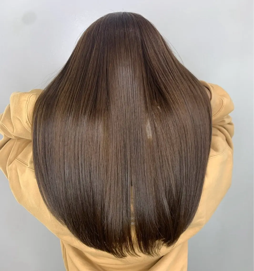 【💫人気NO.1メニュー💫】うる艶美髪カラー➕TOKIO髪質改善トリートメント＋似合わせカット✂️の写真