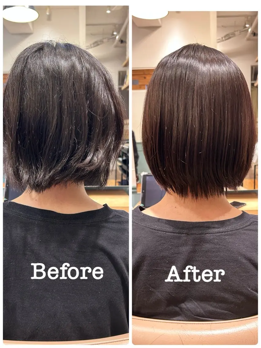 ショート ショートボブ ボブ ショートヘア 縮毛矯正 PIS/ NAHOのヘアスタイル
