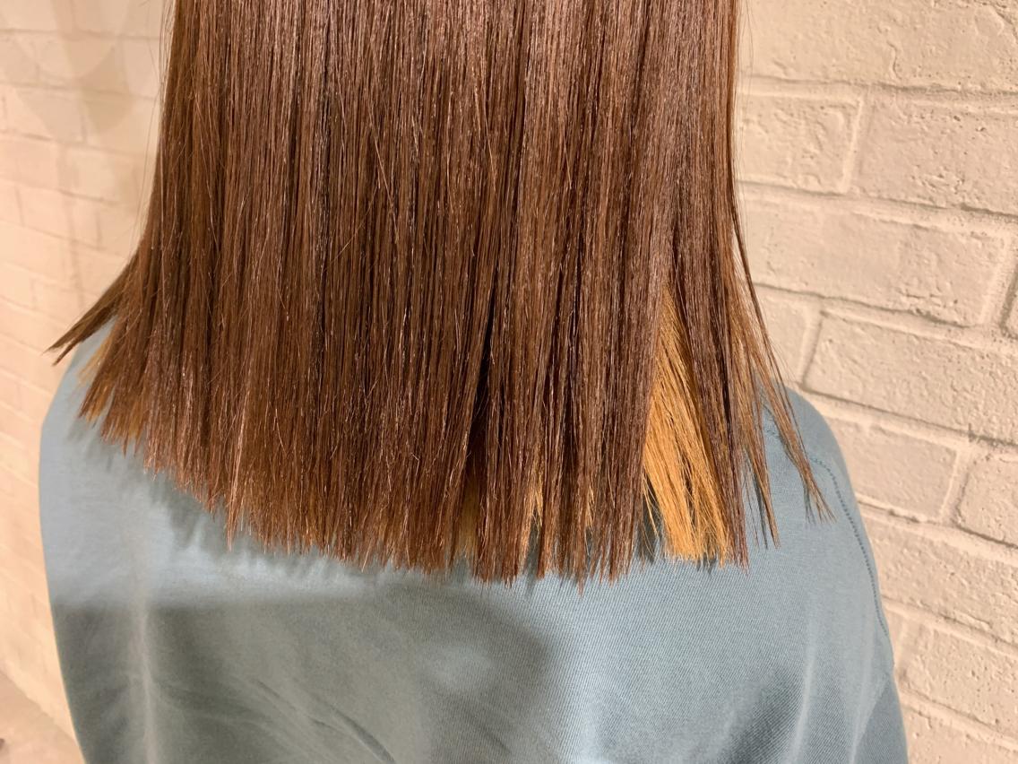 セミロング 神頭 彩のヘアスタイル
