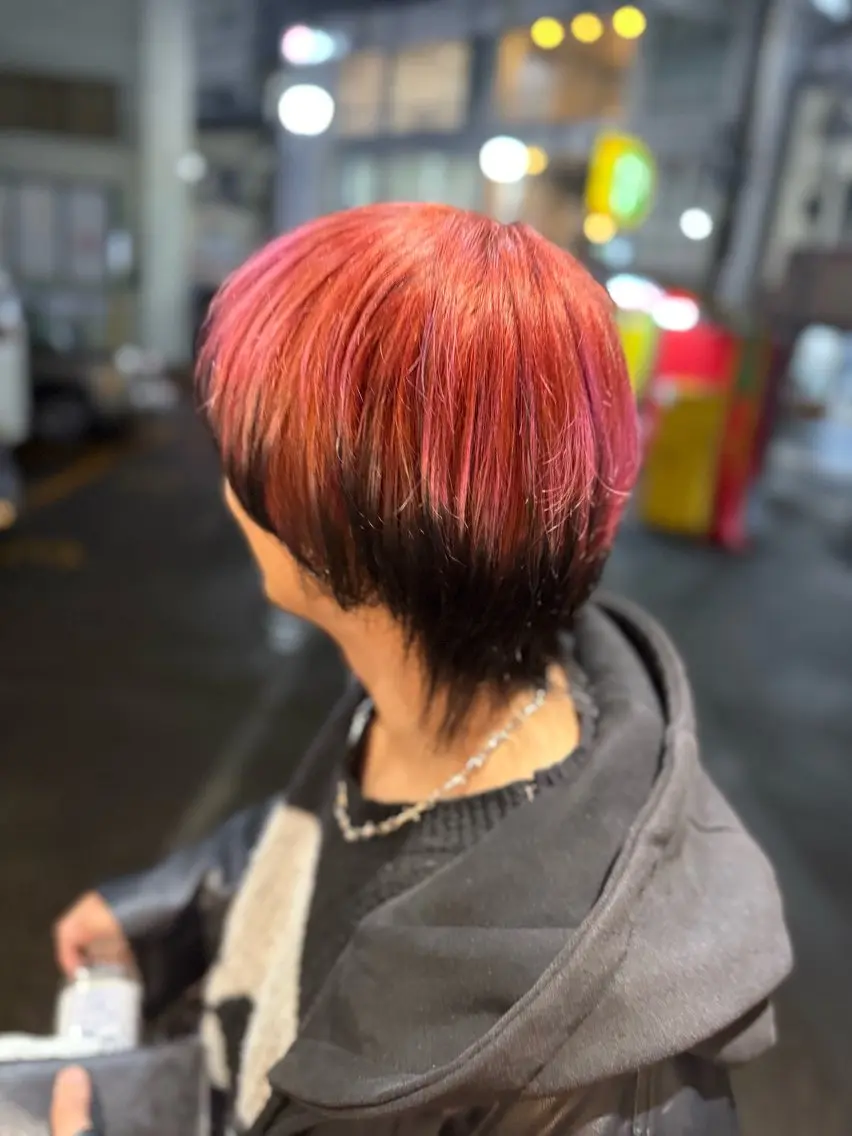 メンズ ヘアカラー 武原 虹音のヘアスタイル