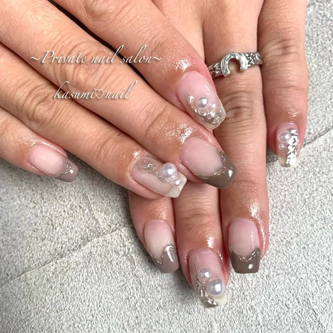 ネイル ニュアンスネイル 春ネイル KASUMI♡ Nailのネイルデザイン