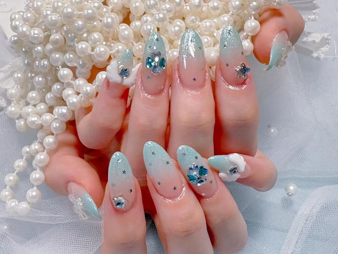 ネイル ハンドネイル 🎀鈴音🎀 ワンホンネイルのネイルデザイン