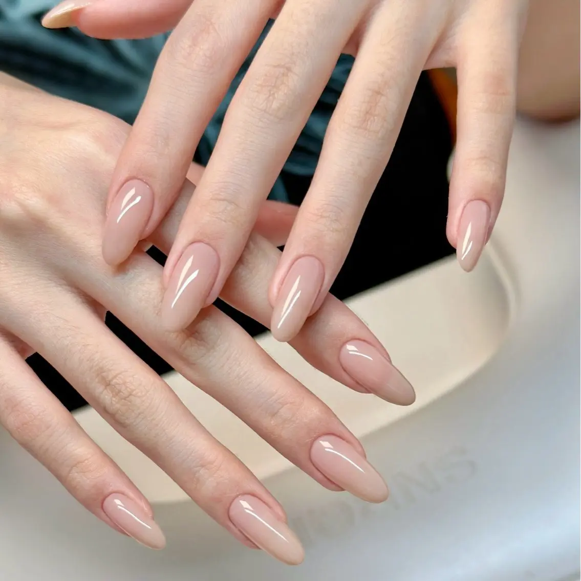ネイル アートネイル オーロラネイル チークネイル 長さ出し フレンチネイル ハンドネイル ハンドケア Yumi Nail Seiのネイルデザイン