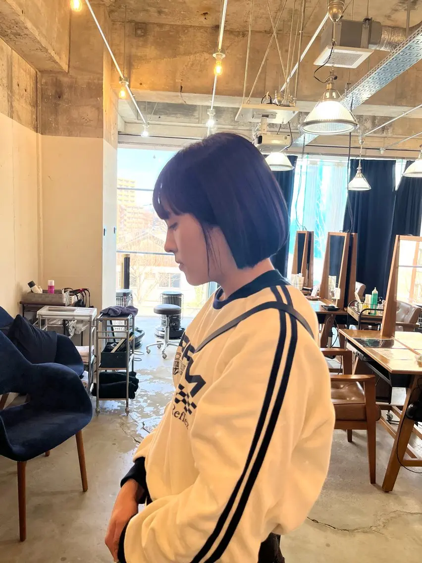 ショート カラー レッドカラー カット ヘアカラー トリートメント SABO /透明感カラー/美髪のヘアスタイル