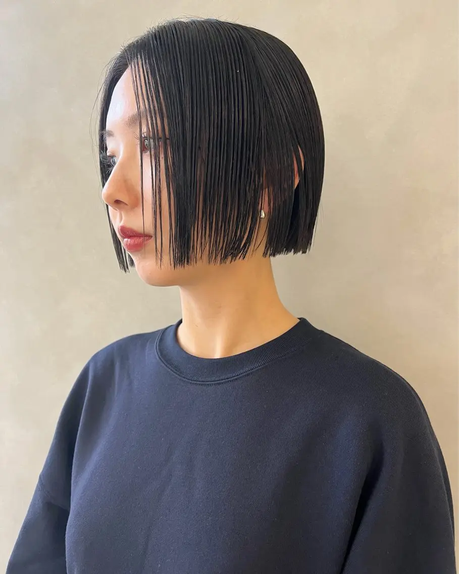 ショート カラー カット ヘアカラー トリートメント 🌼タッセルボブ/シ ョートmoeka🌼のヘアスタイル
