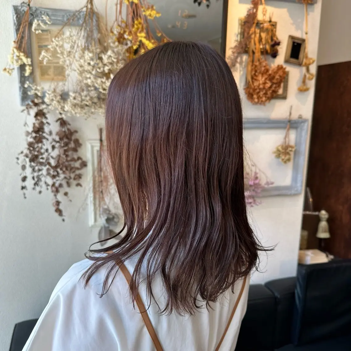 ミディアム カラー パープルカラー カット ヘッドスパ 💜推しインナー カラー/菊池柊真💜のヘアスタイル