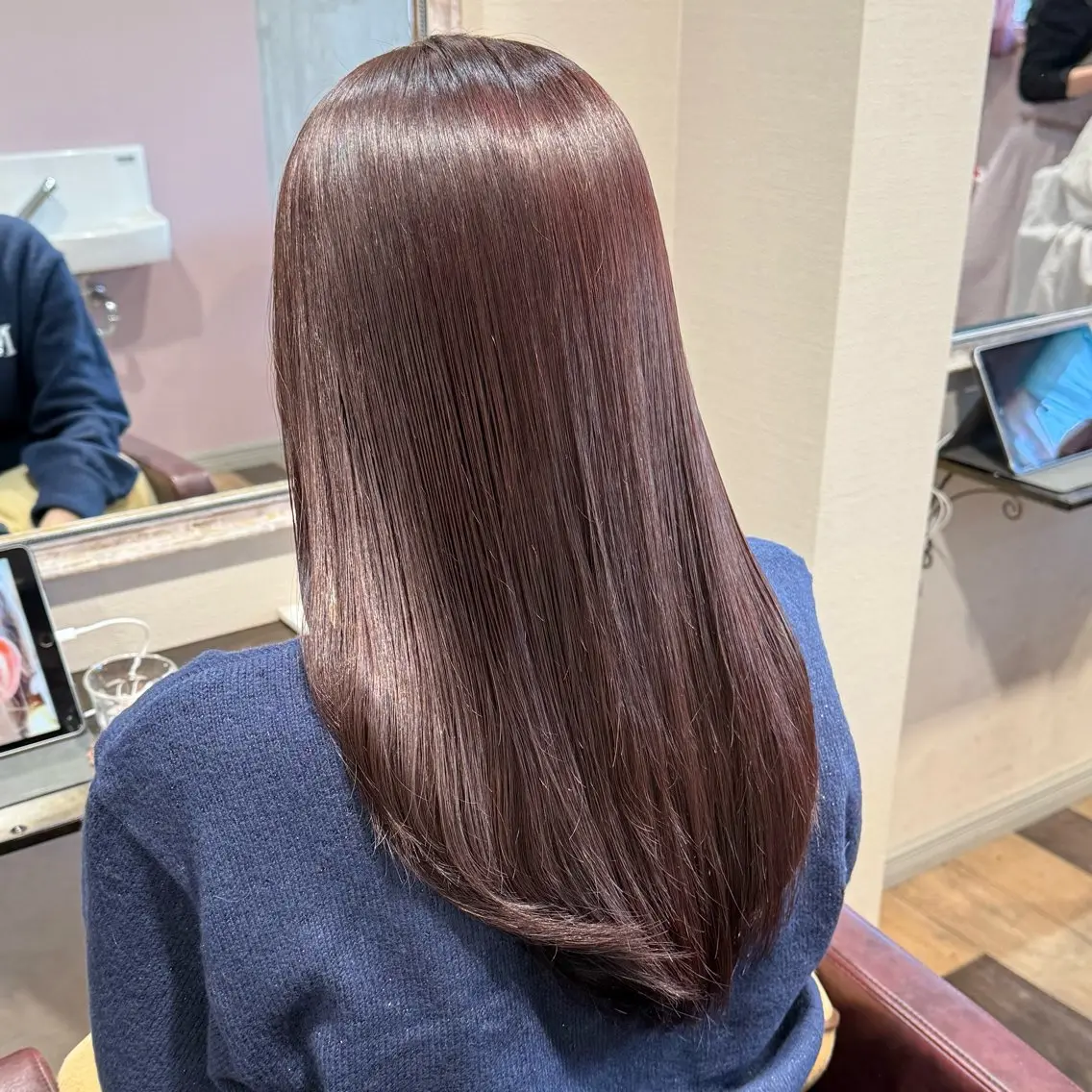 ロング カラー 柔らかいbeige ¦韓国¦🩰マユ🩰のヘアスタイル