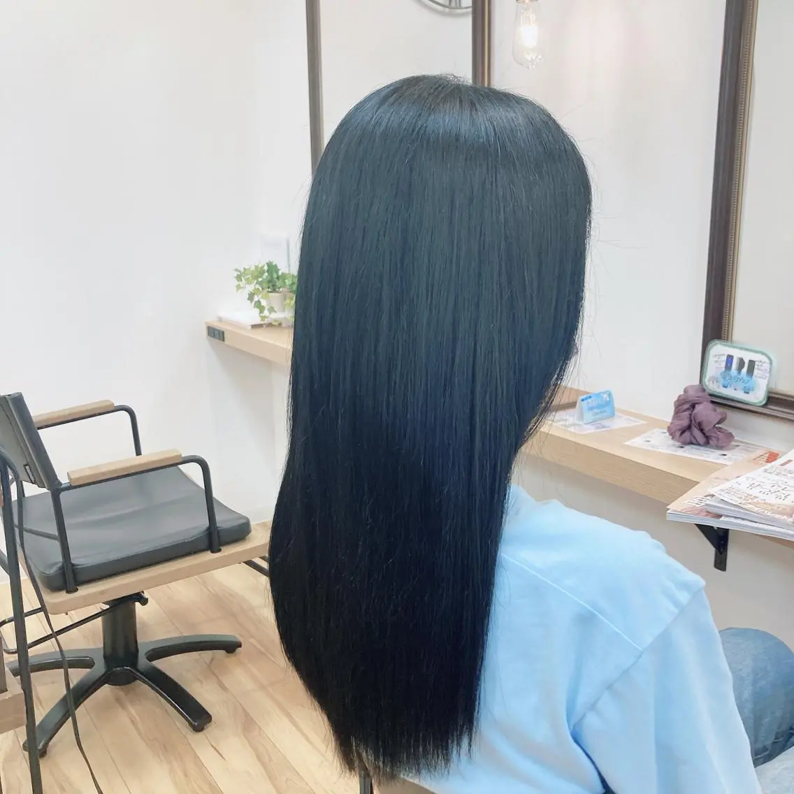 ロング カラー 髪質改善 ヘアカラー 神田 菜々子のヘアスタイル