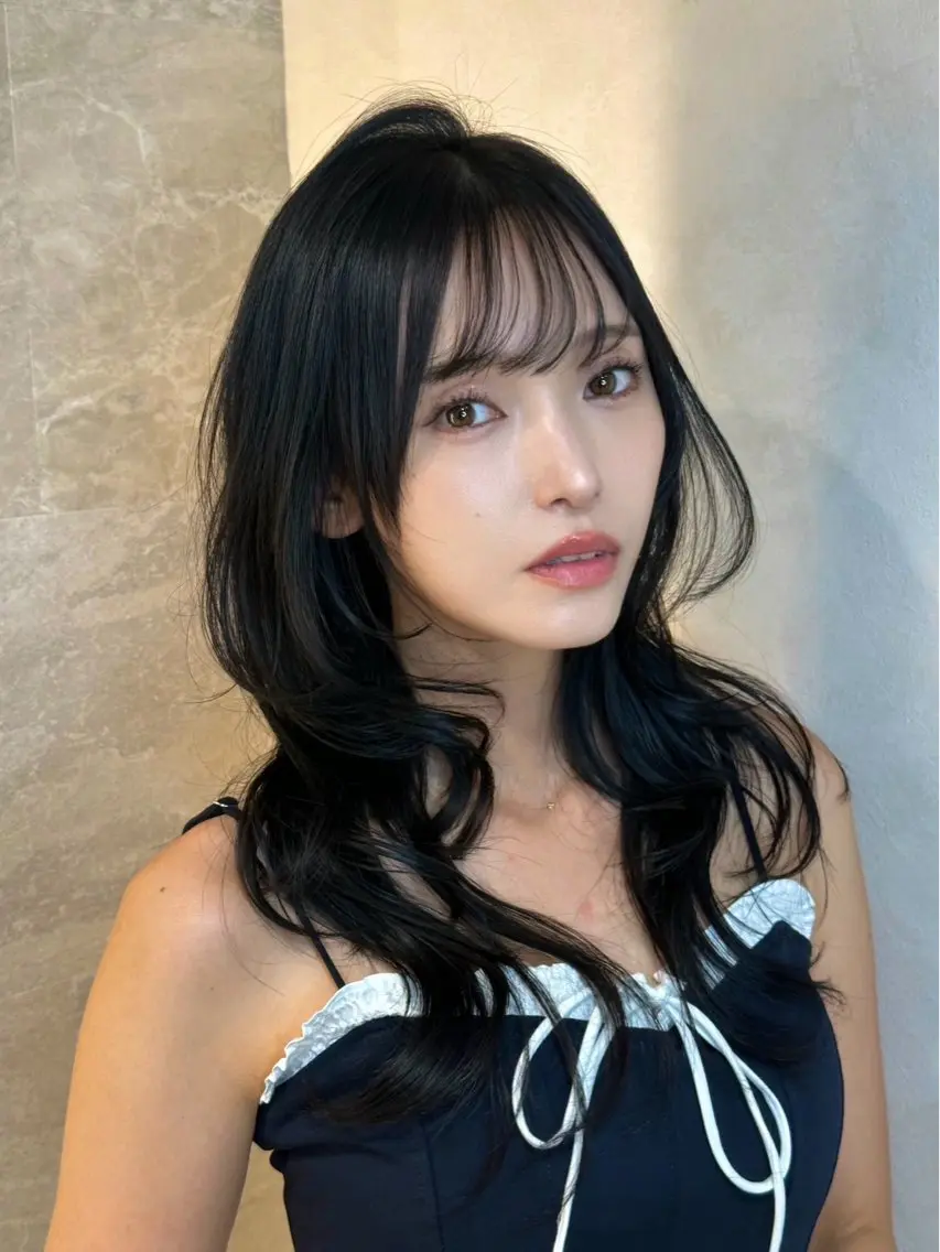ミディアム カラー ヘアアレンジ ⭐️巻ける縮毛矯正/ レイヤー to-kiのヘアスタイル