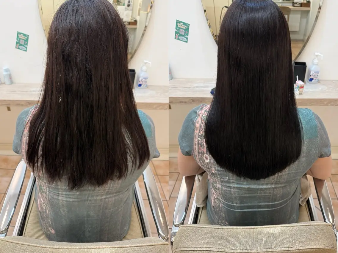 ロング ヘアカラー ハヤサカ メイのヘアスタイル