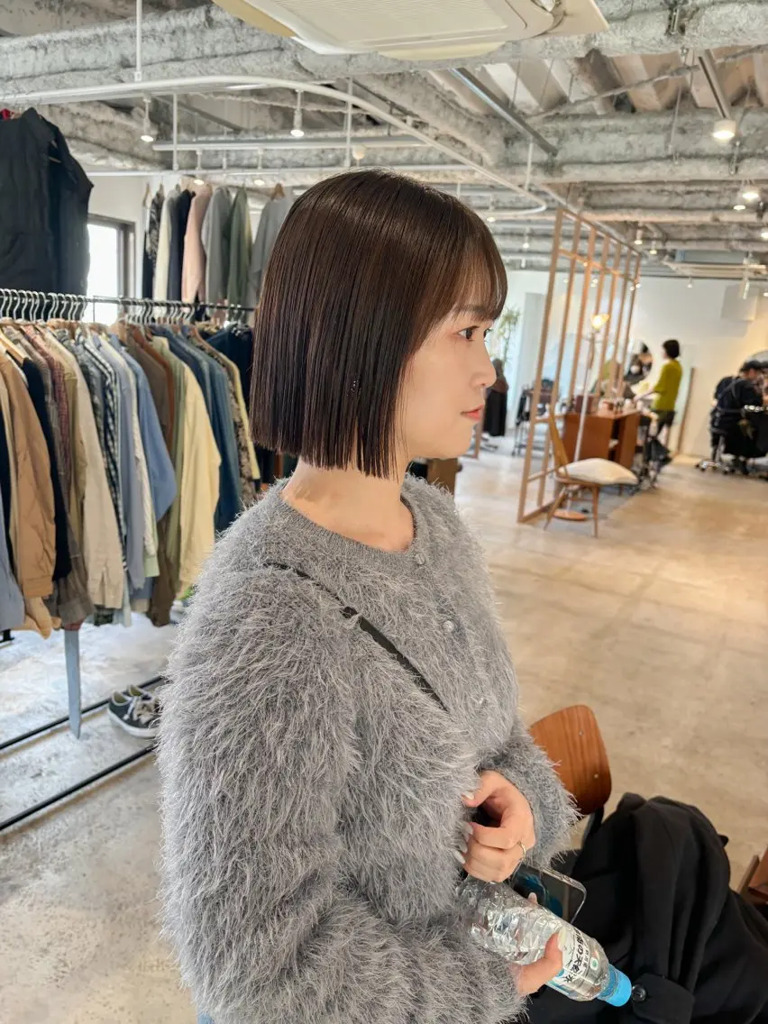 ショート カラー ボブ カット ヘアカラー トリートメント Takuma Suzuki中目黒のヘアスタイル