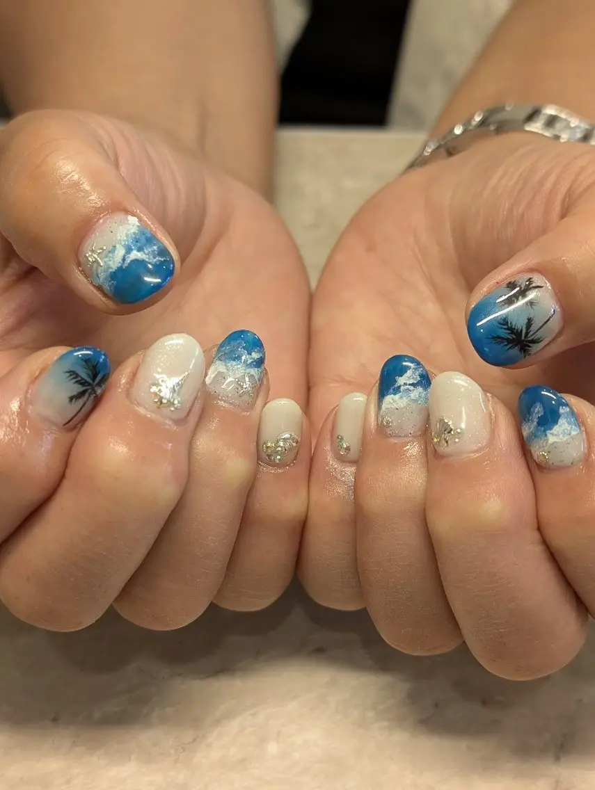 ネイル 夏ネイル 8andyu nail♡のネイルデザイン