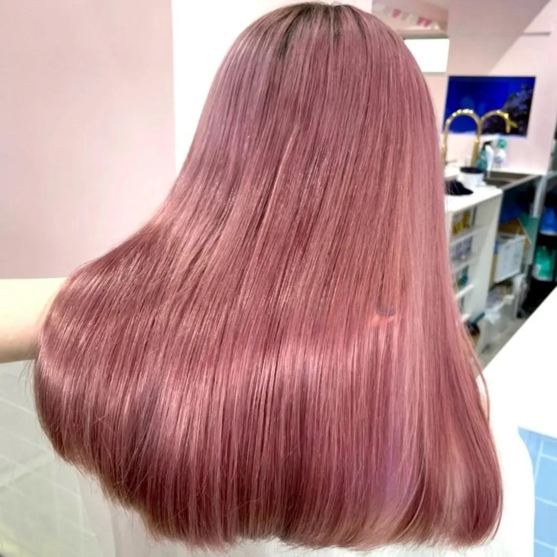 👑ダメージレス極👑ケアブリーチ+透明感カラー+高保湿TR🫧の写真