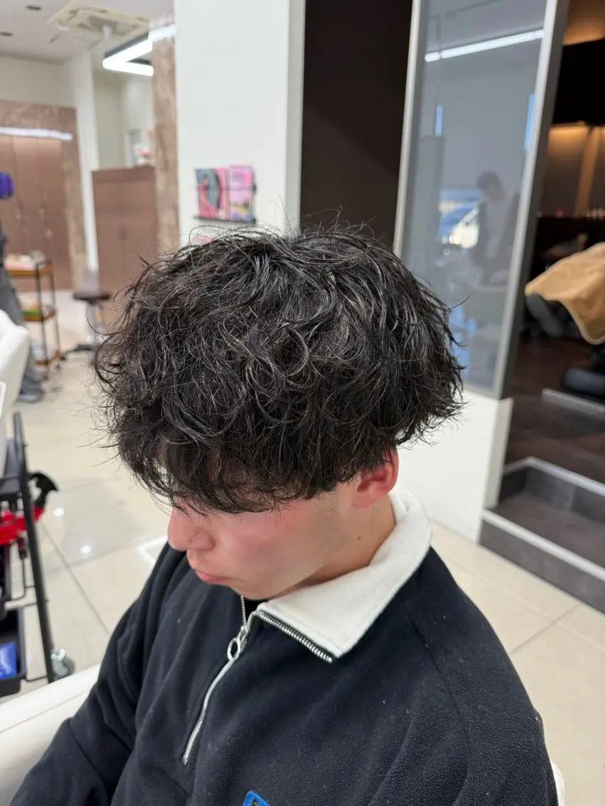 パーマ メンズ カット パーマ メンズ特化美容師 /真家雅樹🔥のヘアスタイル
