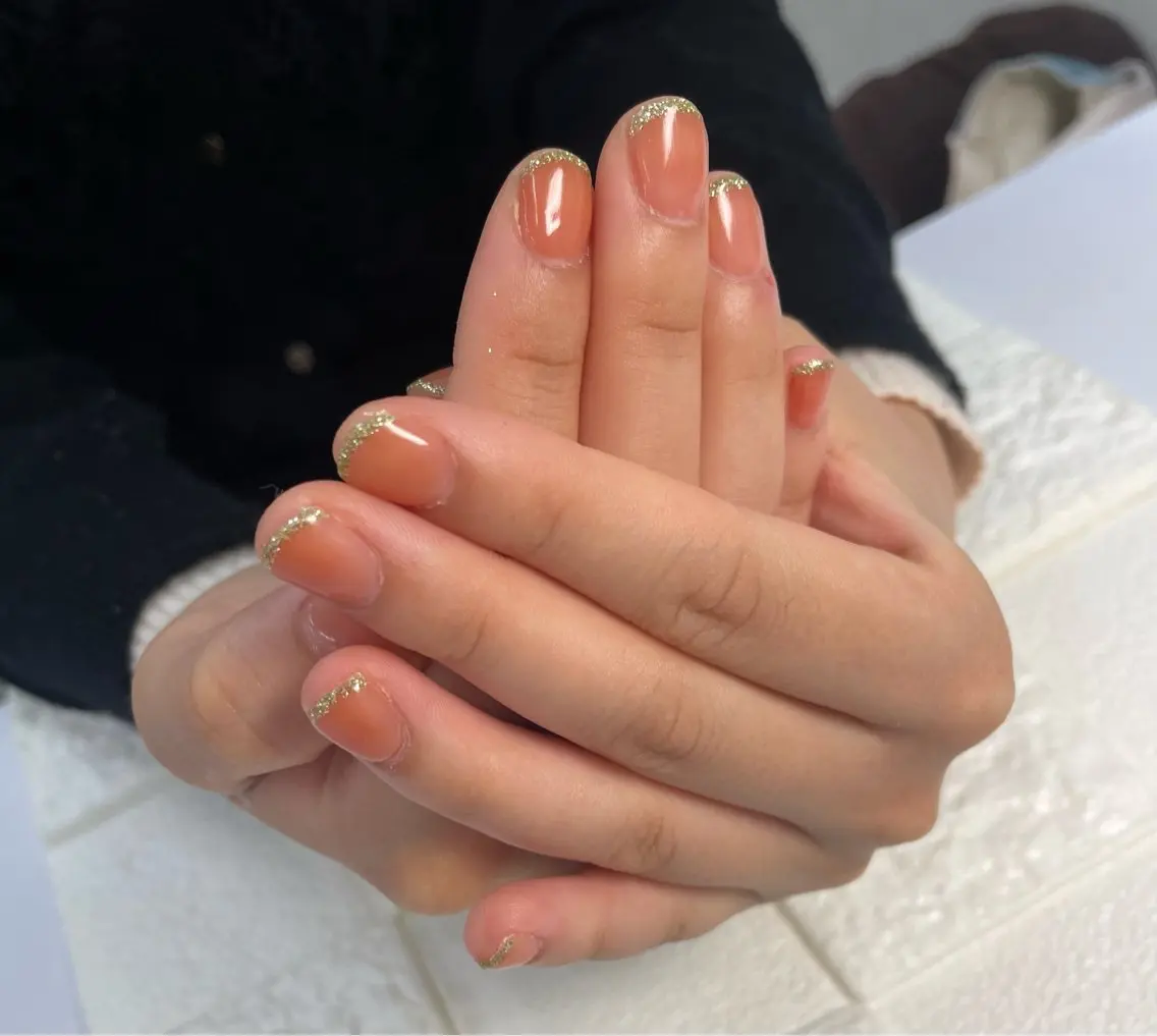 ネイル フレンチネイル 持ち込み LeLien ♡のネイルデザイン