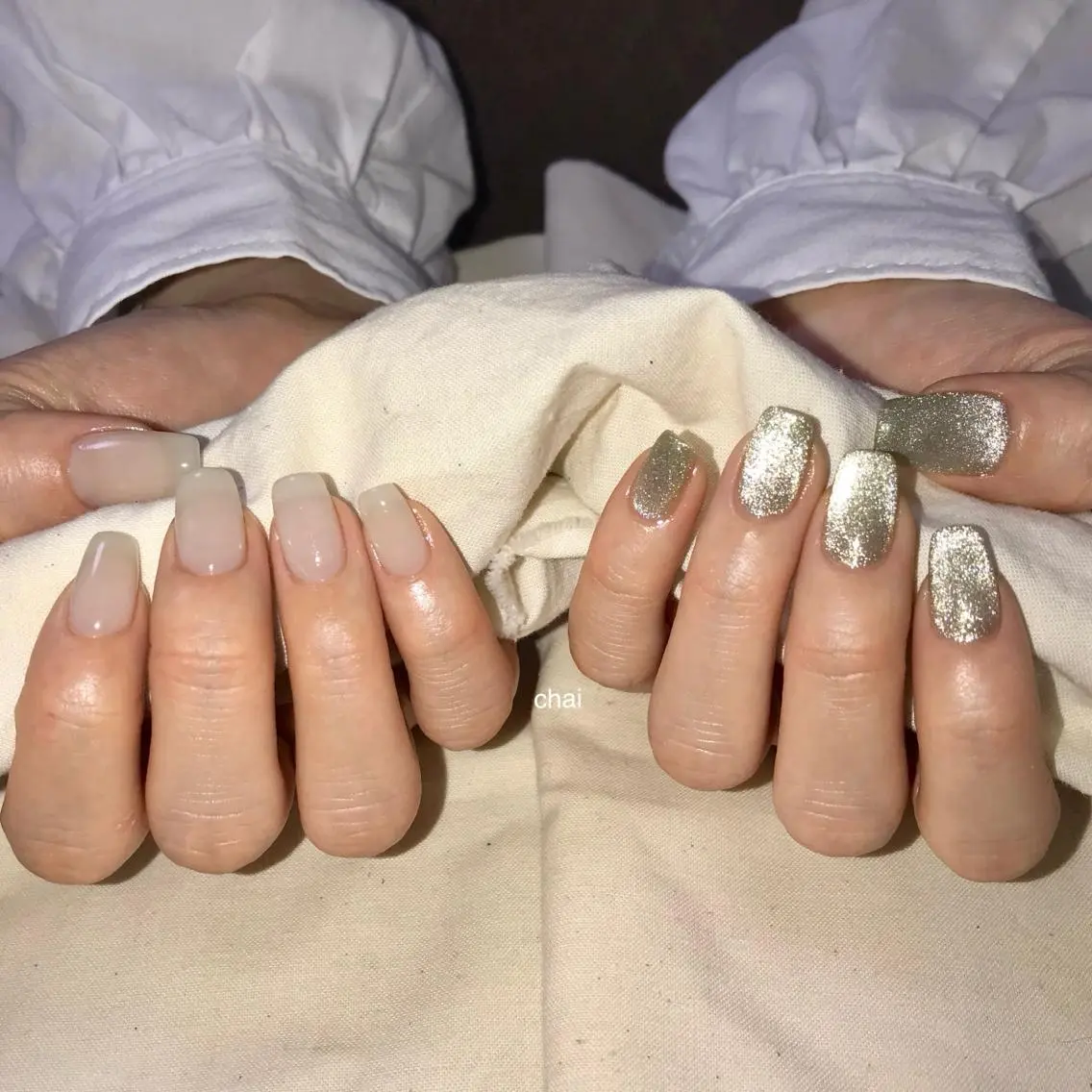 ネイル マグネットネイル ハンドネイル chai nail _ai📍鶴橋/桃谷のネイルデザイン