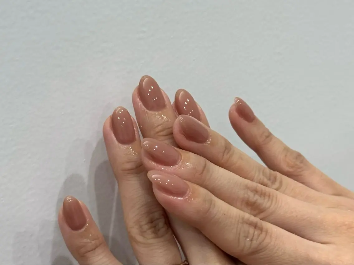 【モデル様期間限定💅🏻】ちゅるちゅるオフィスワンカラーオフなし¥2000の写真