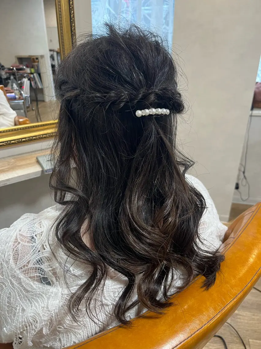 ヘアアレンジ ハーフアップ 🎀 MIYUKIのヘアスタイル